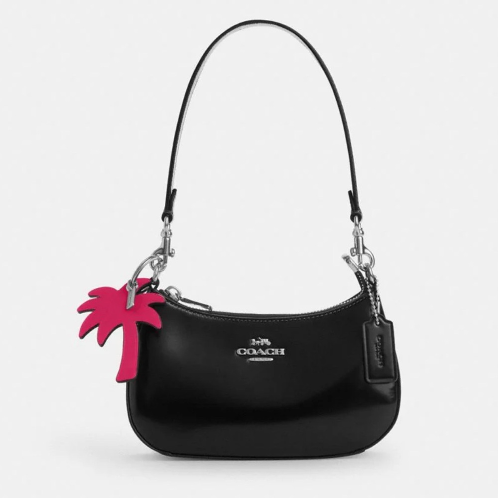 Coach Fuchsia Palm Tree Keychain - Picture 2 of 2